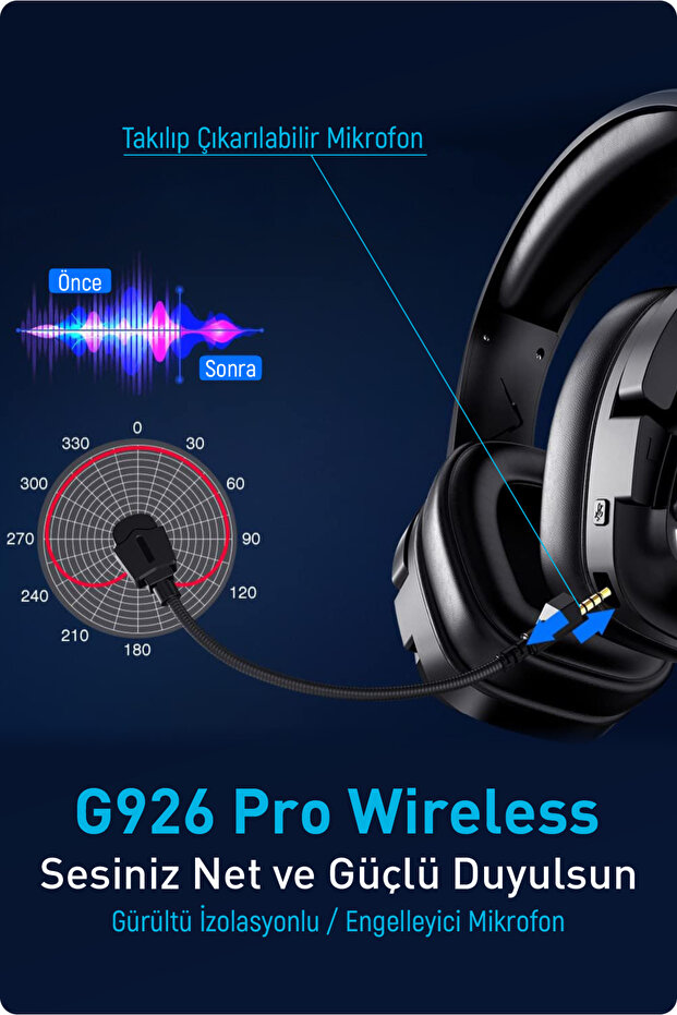 G926 Pro Wireless Oyuncu Kulaklığı - 5