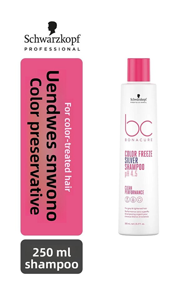 Refreshing shampoo for maintaining hair color and preventing fade 250ml