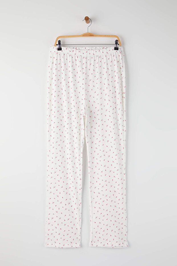 Çok Renkli Pembe 2'li Örme Büyük Beden Pijama Altı TBBAW26IA00002 - 7