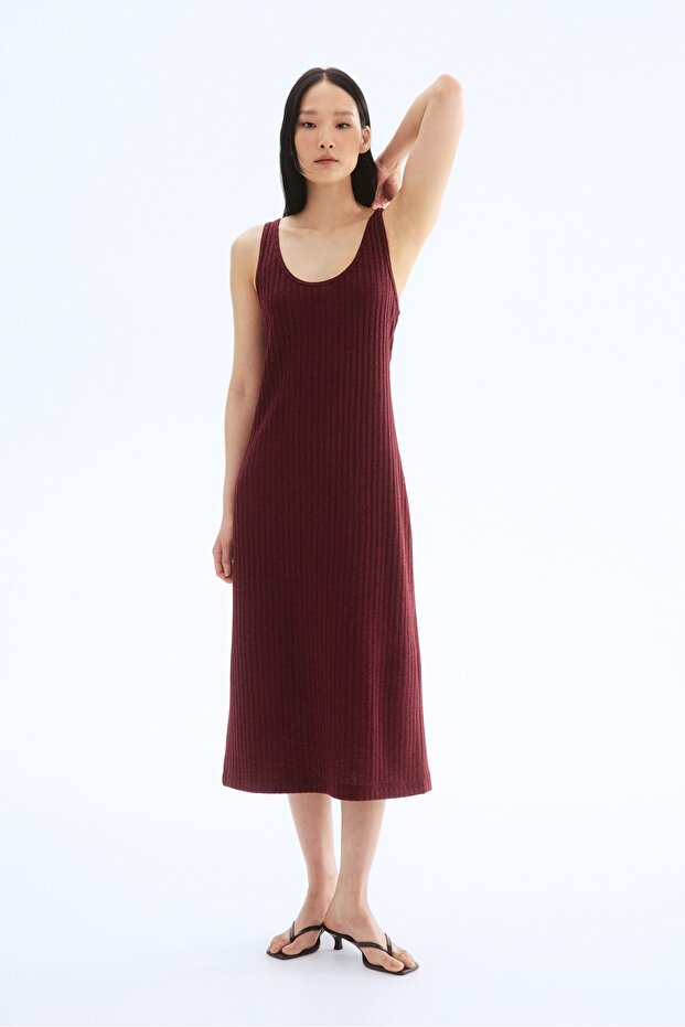 Lastik Örgülü Elbise - 2