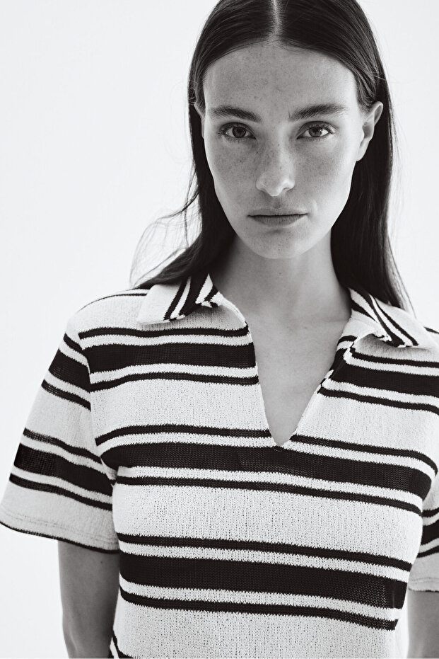 Yakalı Triko Üst - 1