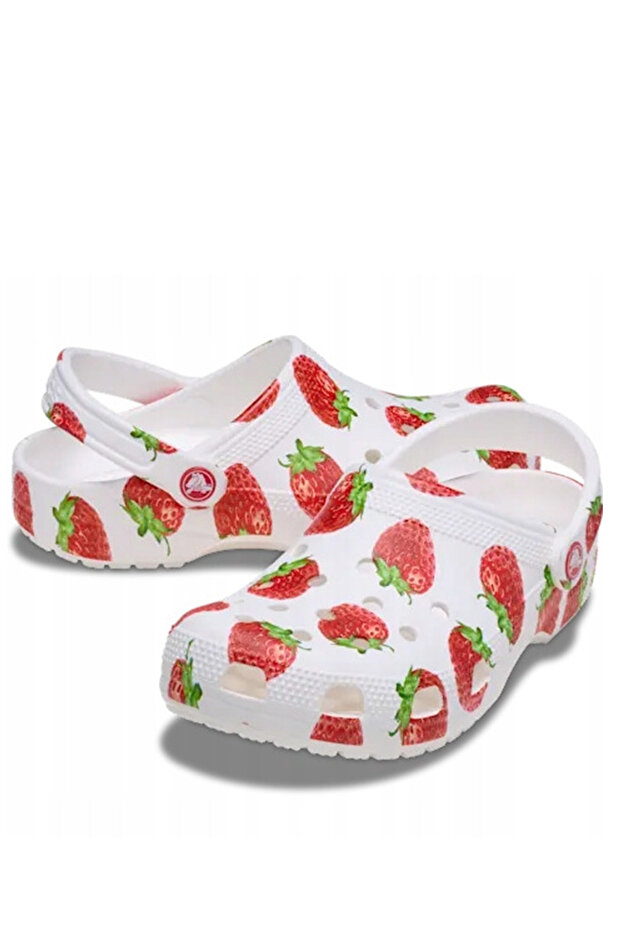 Cherry Patterned Classic Sabo Slippers - 4