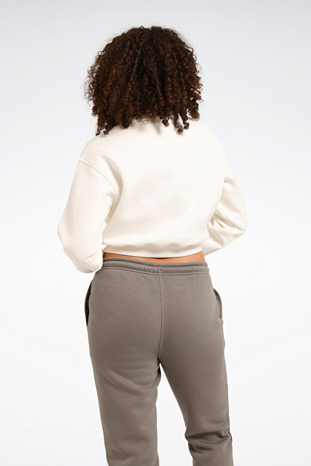 AE VECTOR LAYER Ekru Kadın Sweatshirt - 2