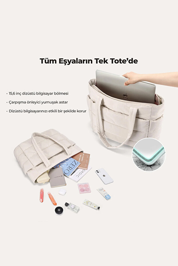 Wurei Puffy Tote Bag - 5