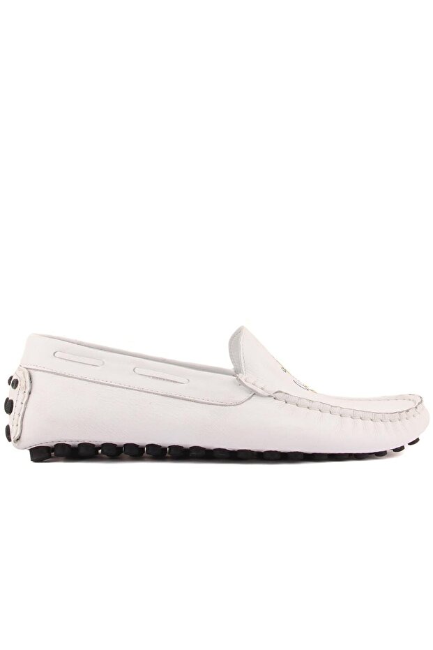 - White Leather Men's Shoes 101-3791-11169