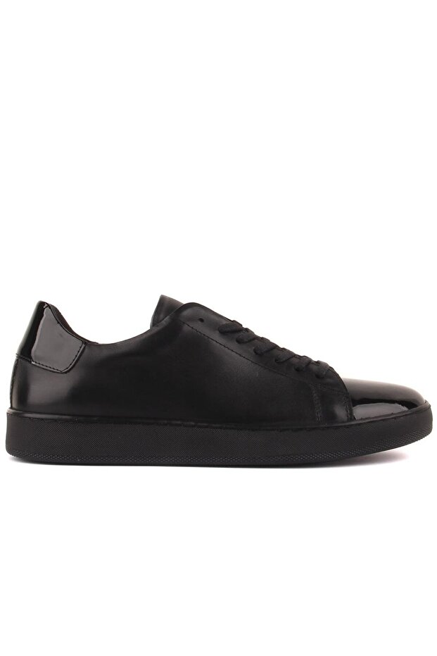 - Black Leather Lace-Up Men's Casual Shoes 101-7095-by441