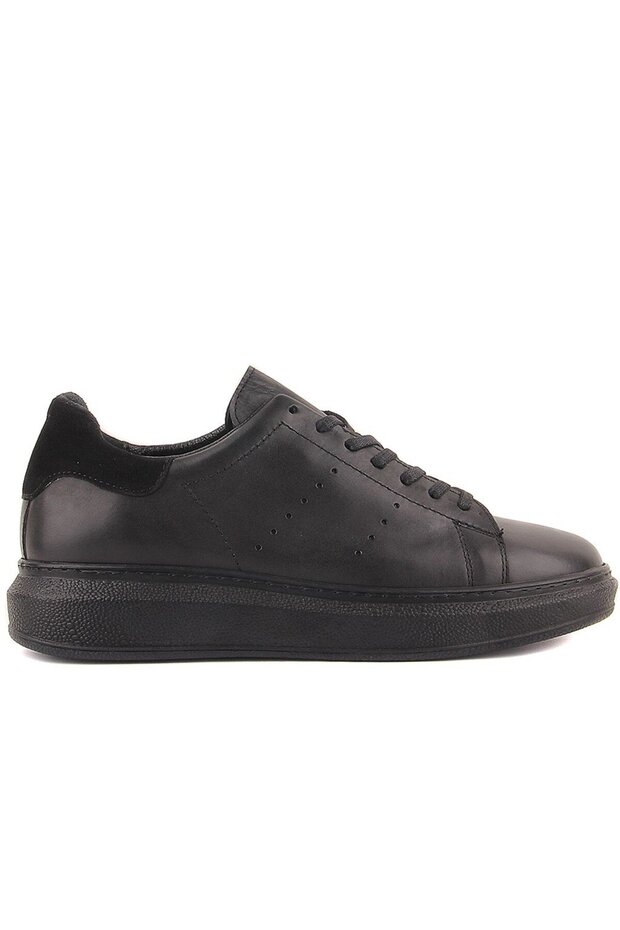 - Black Leather Lace-Up Men's Casual Shoes 101-2790-65128