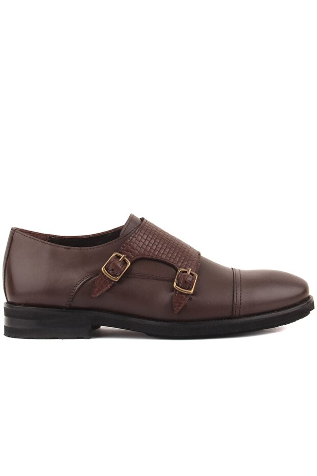 Sail Lakers - Brown Leather Straw Detailed Men's Casual Shoes