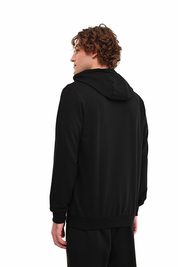 MB 18SN87 5PR Siyah Erkek Eşofman Üstü - 2