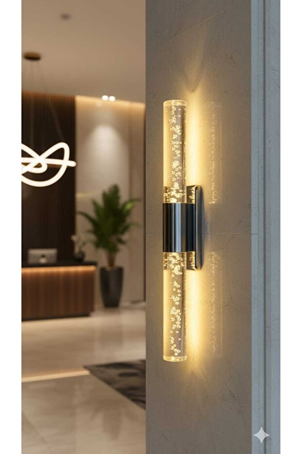 Bubblelight Medium Antrasit Modern LED Duvar Apliği (Elektrikli) - 1