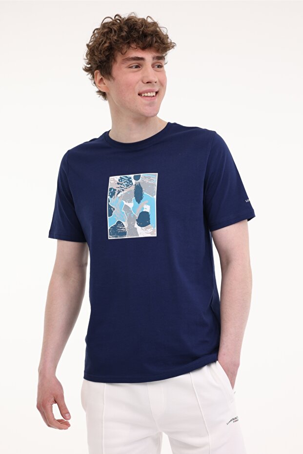 Ml Chen 11Hl1004 5Fx Indigo Men's Short Sleeve T-Shirt