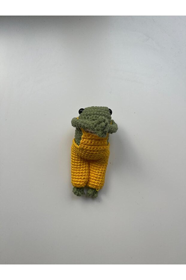 Unisex Amigurumi Frog Bag Charm, Bag Ornament