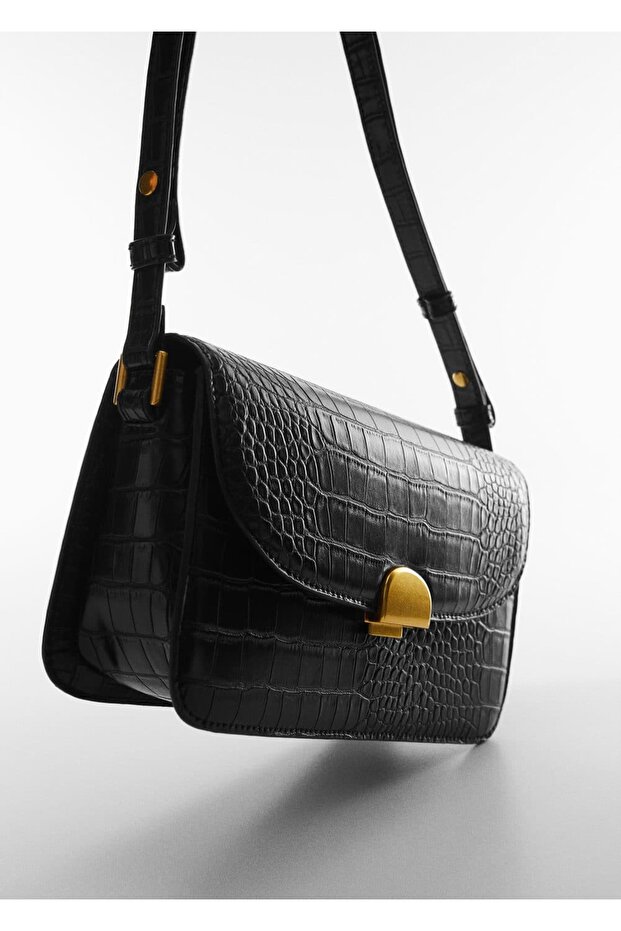 Kroko Çapraz Askılı Çanta - 1