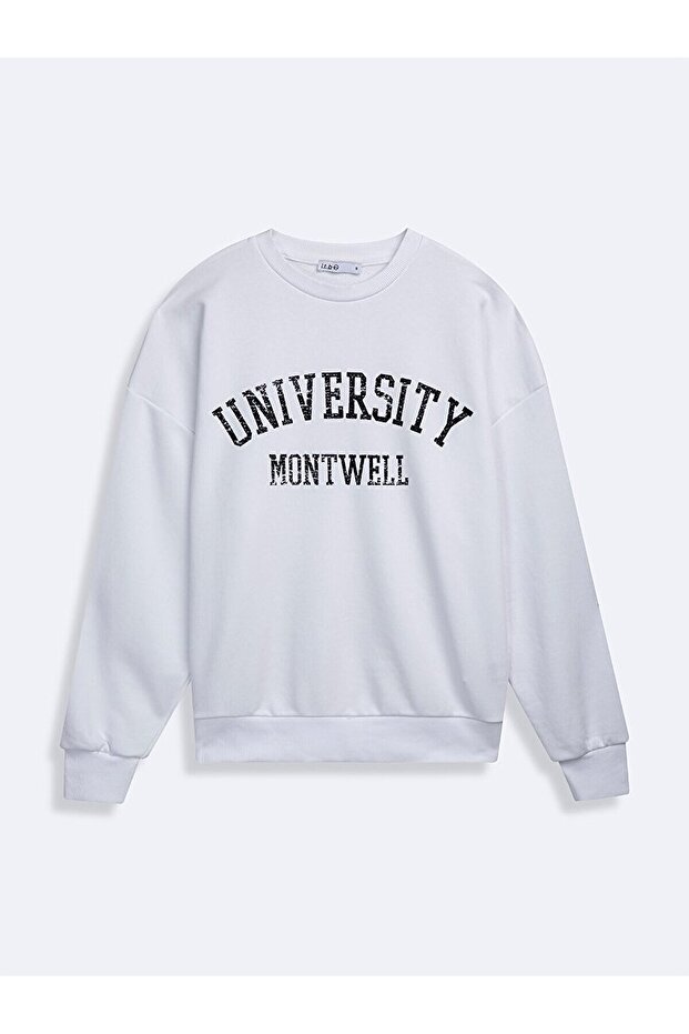 Beyaz Sweatshırt - 3