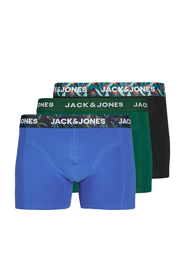 JACWEST SOLID TRUNKS 3 PA Siyah Erkek Boxer - 1