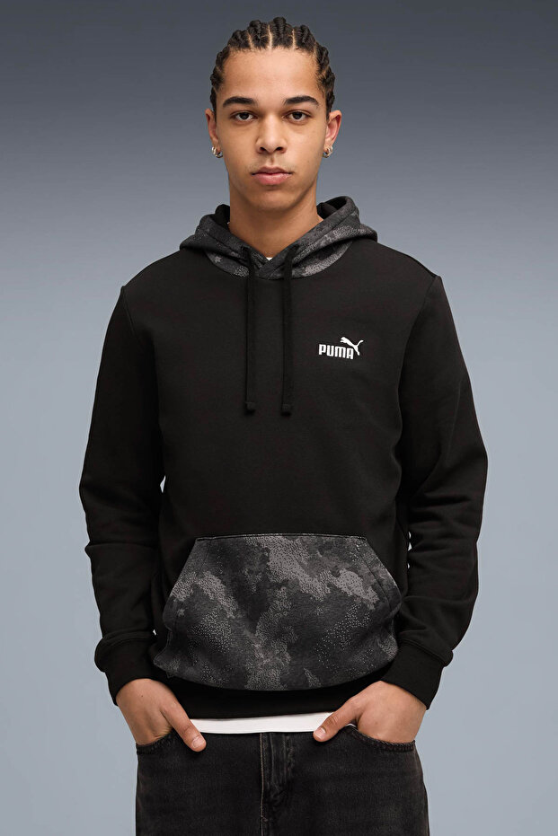 Hoodies, Regular, Longsleeve, Regular, Kangaroo Pocket, Knitted, Camouflage