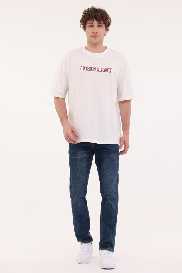 ML FRANCO 11FF17 5FX Ekru Erkek Kısa Kol T-Shirt - 3