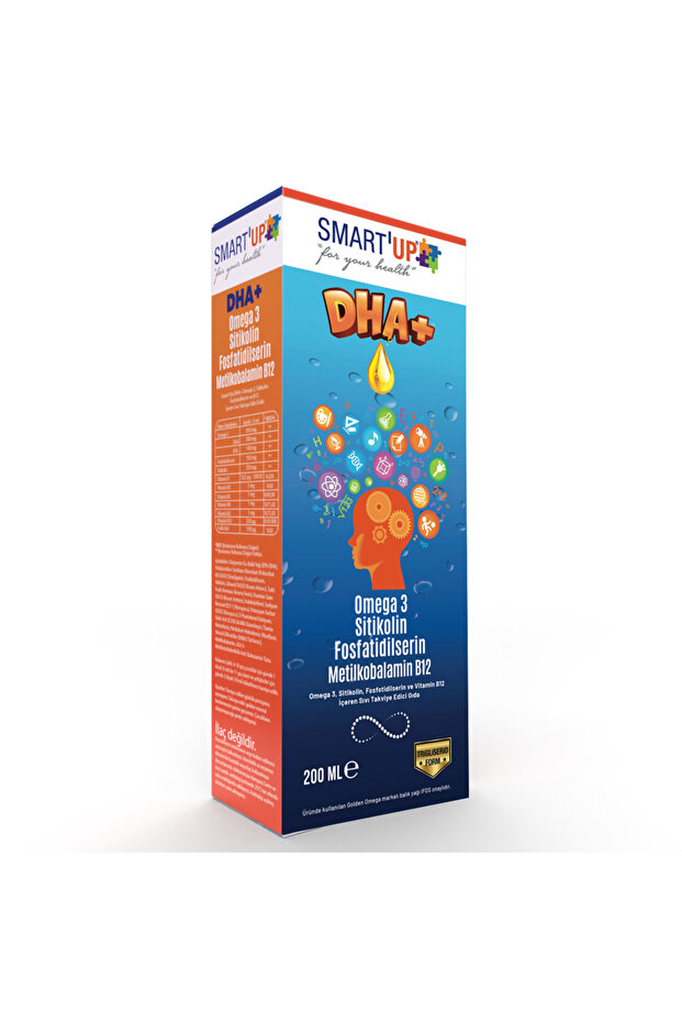 Sitikolin Dha Omega 3 Ve Fosfatidilserin Iceren Balık Yağı B12 ( 200 ml ) - 1