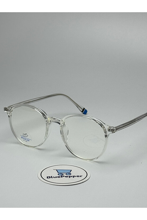 بلو بلوك موديل شفاف أزرق - نظارات كمبيوتر للحماية من الضوء - 2