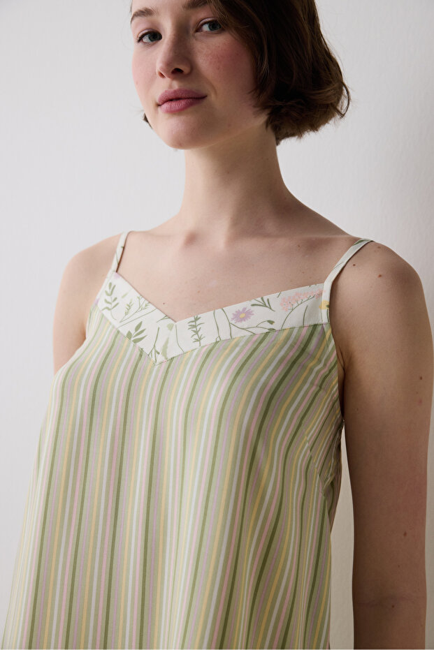 Πολύχρωμο νυχτικό Iris ριγέ - 3