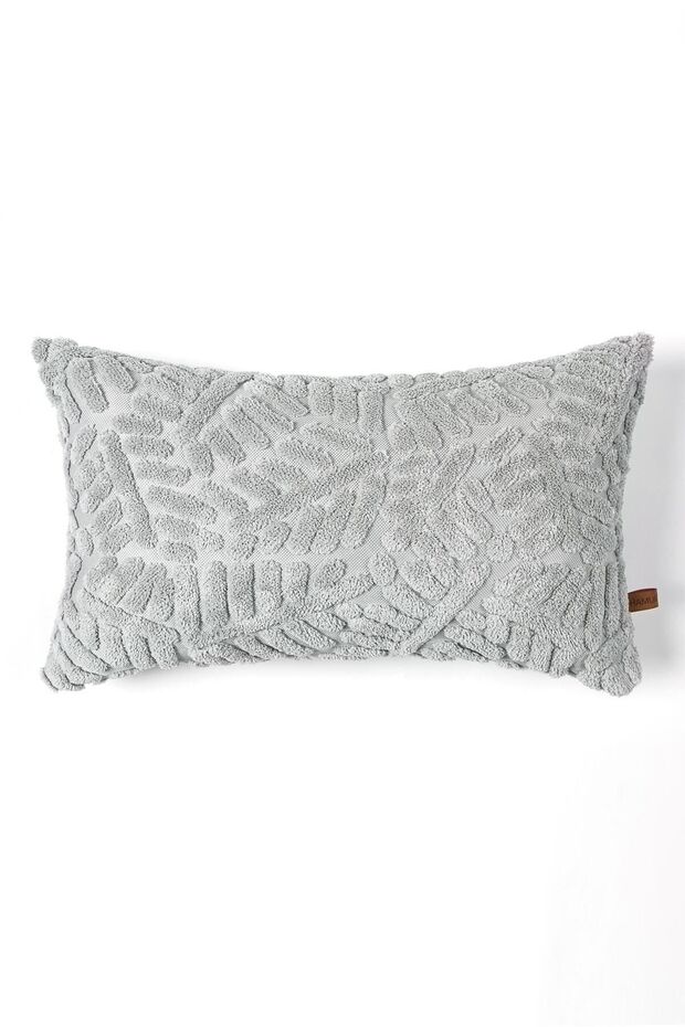 Bohemian Custom Design Punch Punch Pattern Rectangular Decorative Throw Pillow Cover Forest Gray - 3