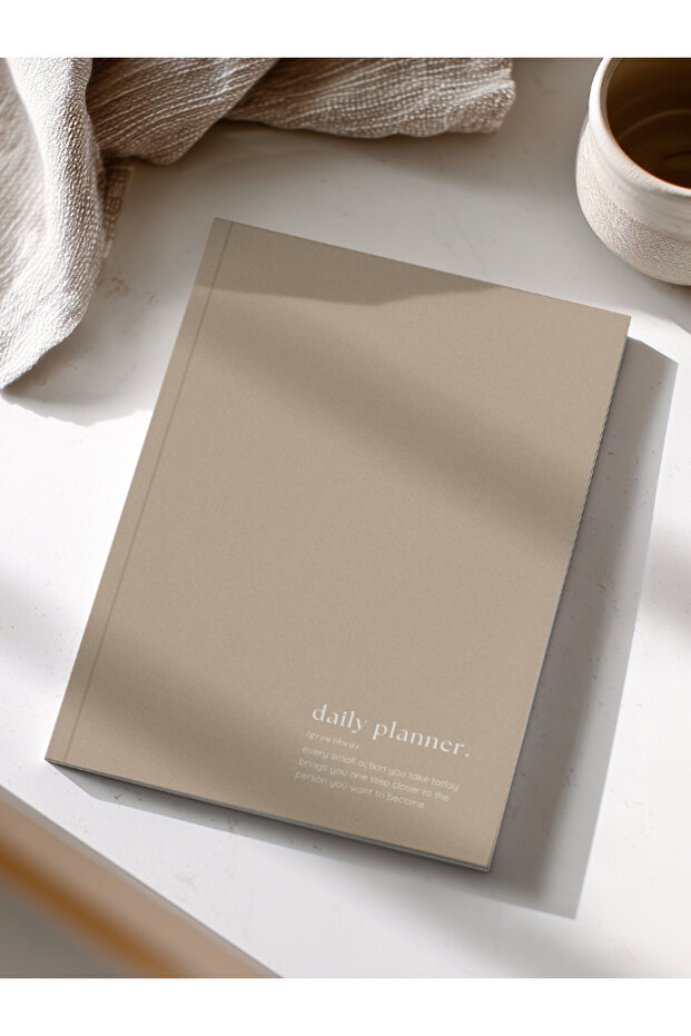 Daily Planner - A5 Unlimited Monthly, Weekly and Daily Planner - Sand Beige