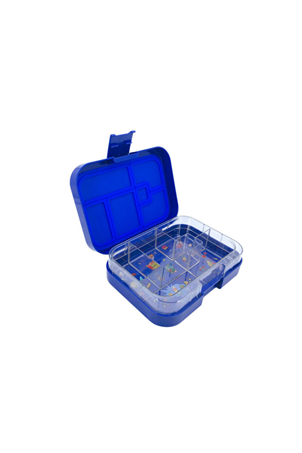 صندوق طعام ستة اقسام ازرق - 2