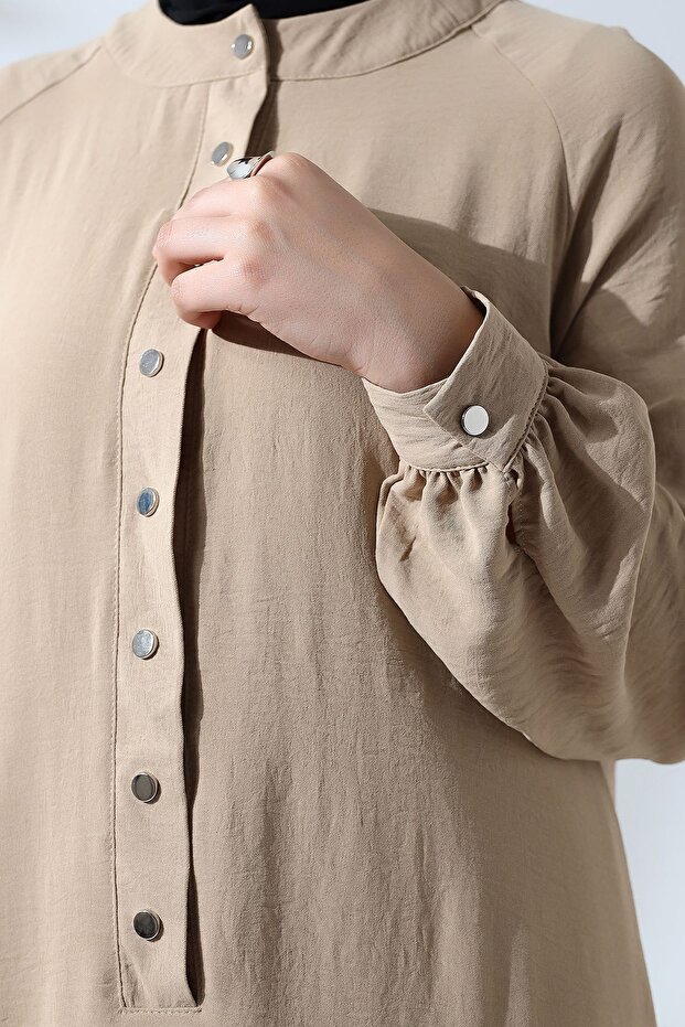 فستان مزين بمشابك - 6