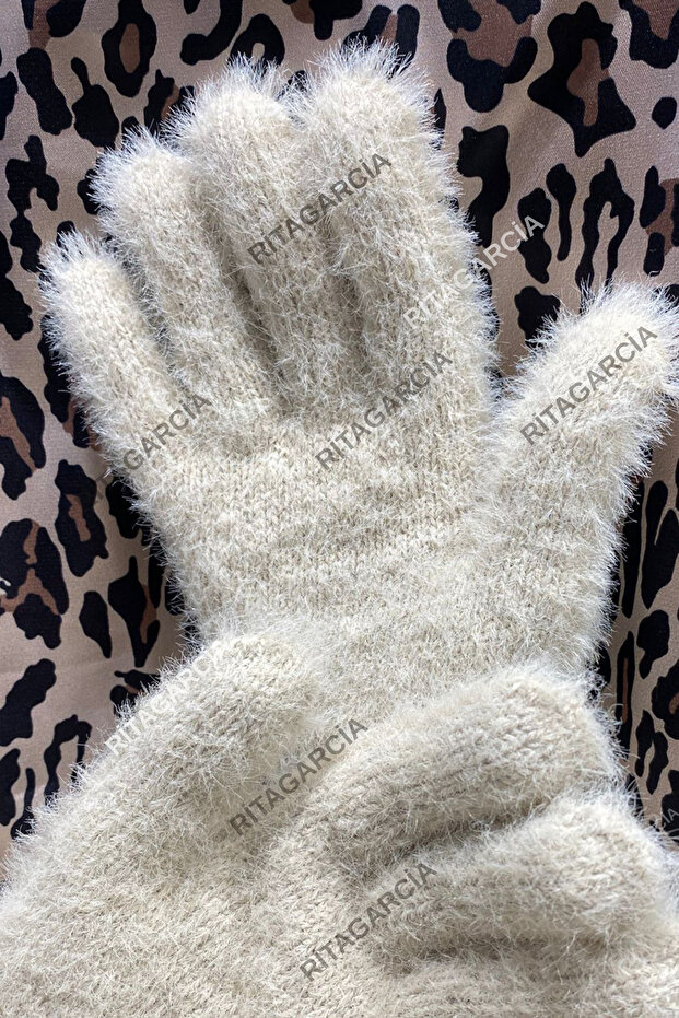 Peluş Uzun Eldiven - 4