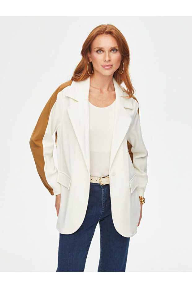 Relax Dokuma Garnili Örme Ceket 69753 - 3