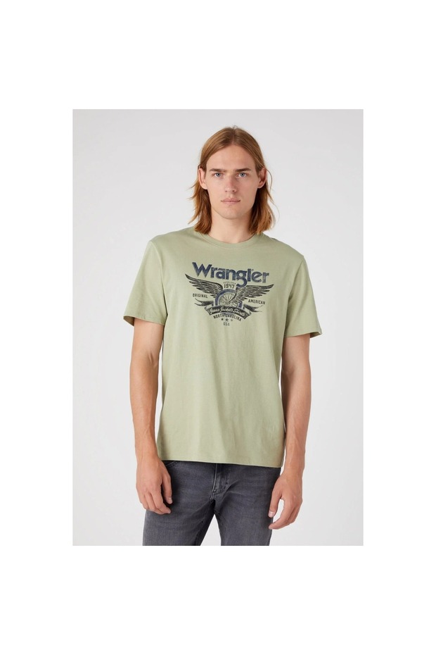 Men's Green Crew Neck T-Shirt