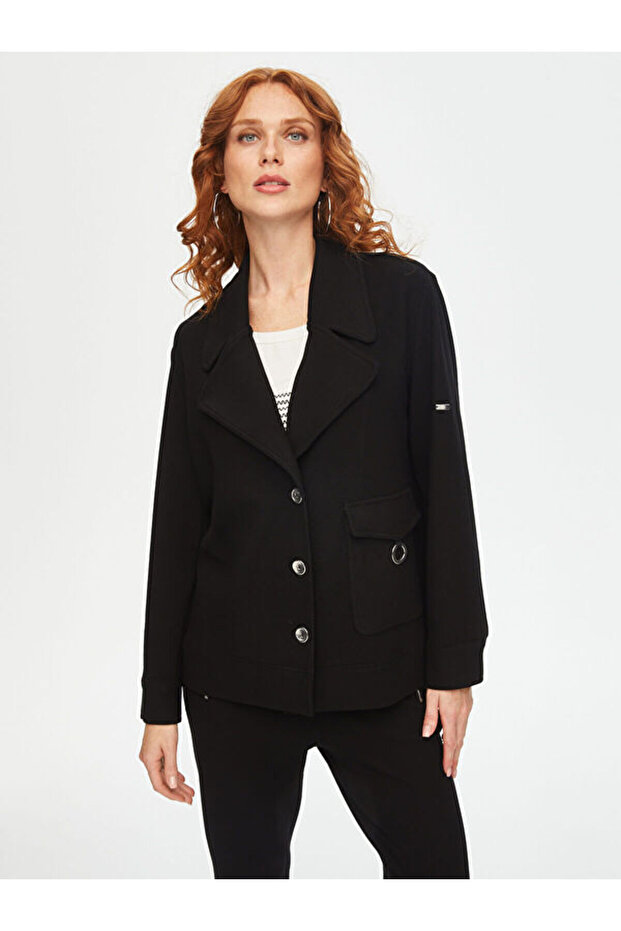 Relax Diagonal Dokulu Örme Ceket 69751 - 4