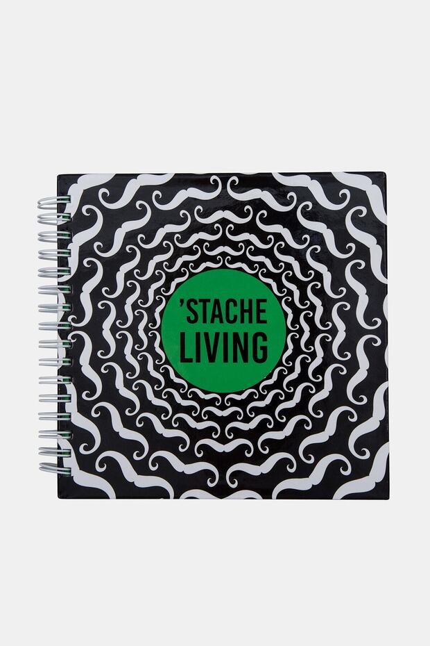 Hipster Series Notebooks - Patterns:'Stache Living