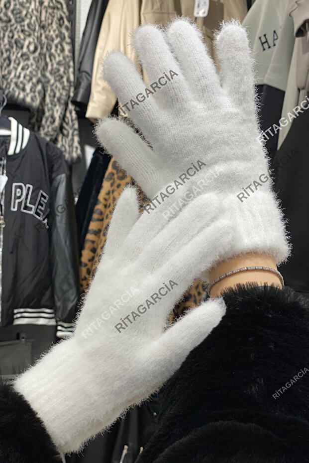 Peluş Uzun Eldiven - 4