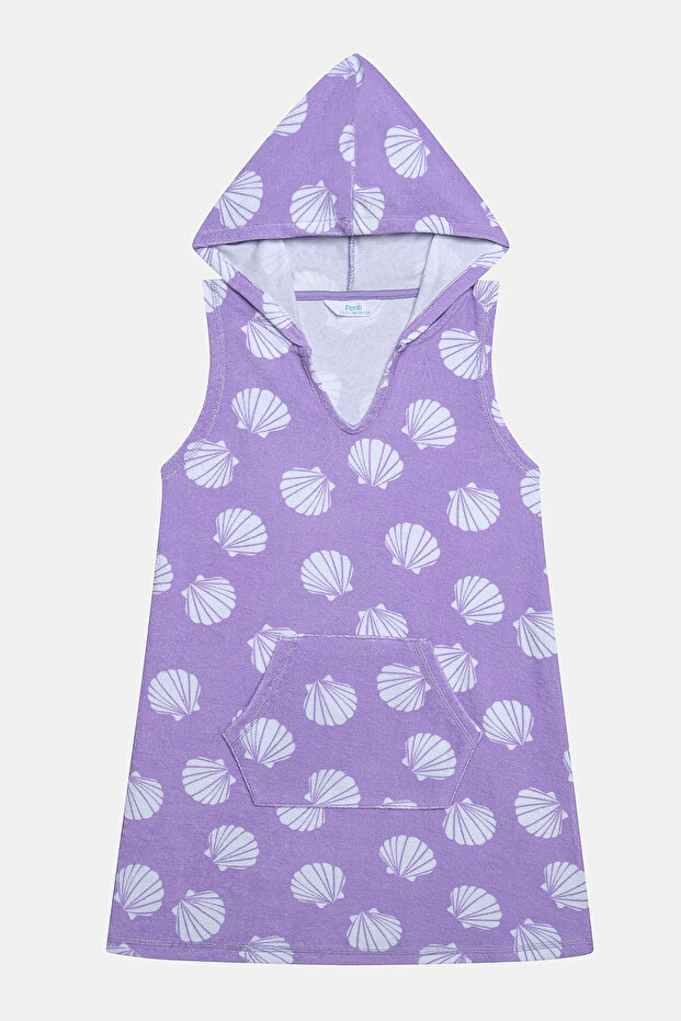 Kız Çocuk Shell Towel Elbise - 1