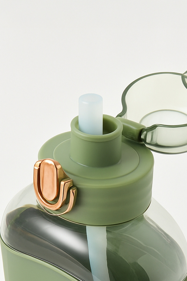 Lunch Box and Labubu Label Gift Set, Flask with Strap and Straw - 3