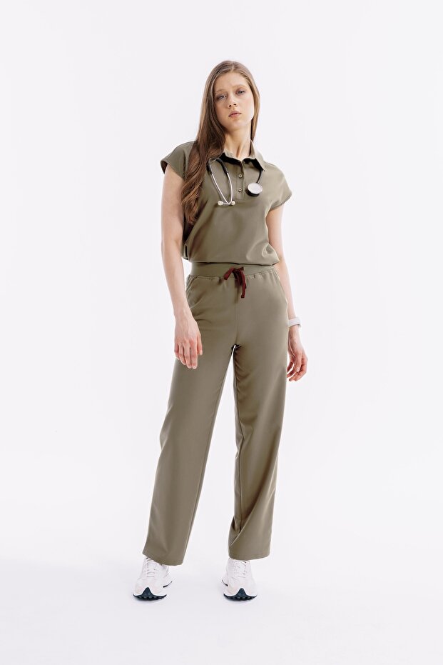 Pulse Polo Haki Scrubs Tshirt - 2