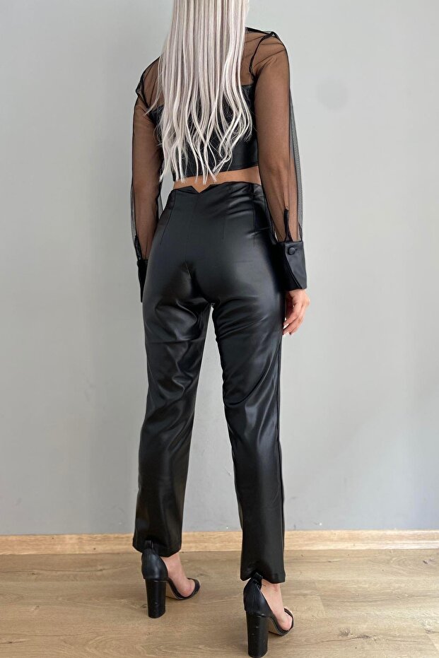 DERİ PANTOLON - 4