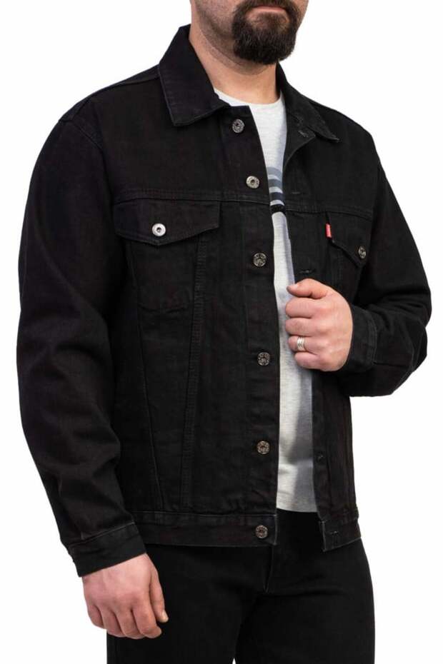 Denim jacket, Forza, black - 1