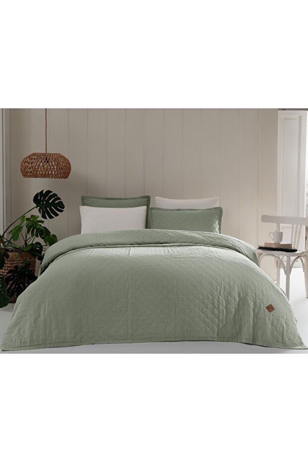 %100 Pamuk Tek Kişilik Yatak örtüsü - 1