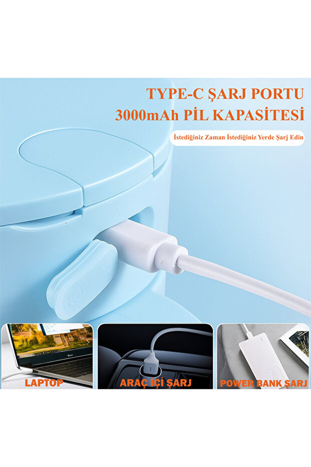 Şarjlı Taşınabilir Sporcu Blender Smoothie Blender 470 ml Kapasiteli-Buz Kırıcı -Kişisel Blender - 4