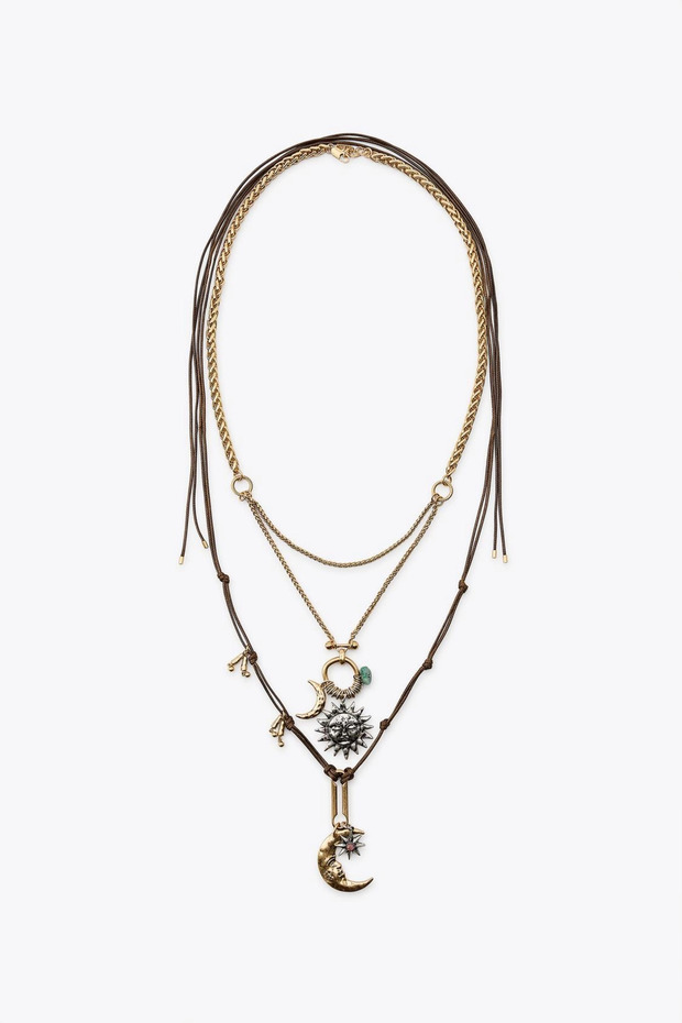 Güneş ve Ay Charm Kolye - 1