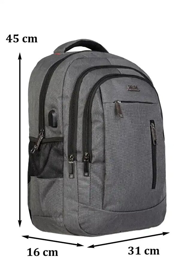 Dada 05 Waterproof Fabric 15.6 Inch 5-Compartment Pad Protection Backpack with Shock Absorption USB Apparatus
