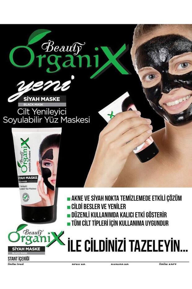 Siyah Nokta Temizleyici Soyulabilir Siyah Yüz Maskesi - Peel Off Gözenek Karşıtı Maske 150 ml - 2