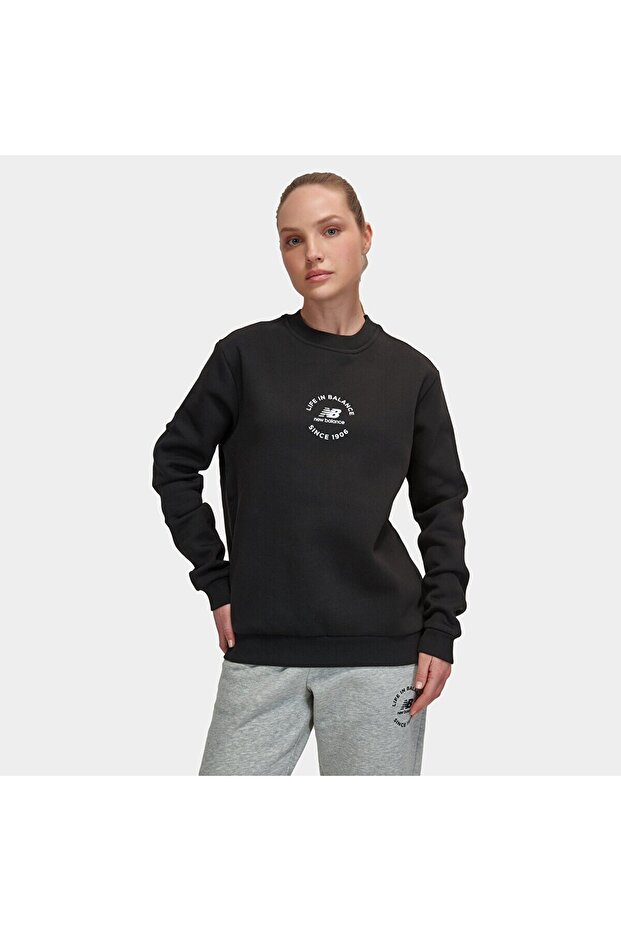 UNC3348 Siyah Unisex Sweatshirt - 1
