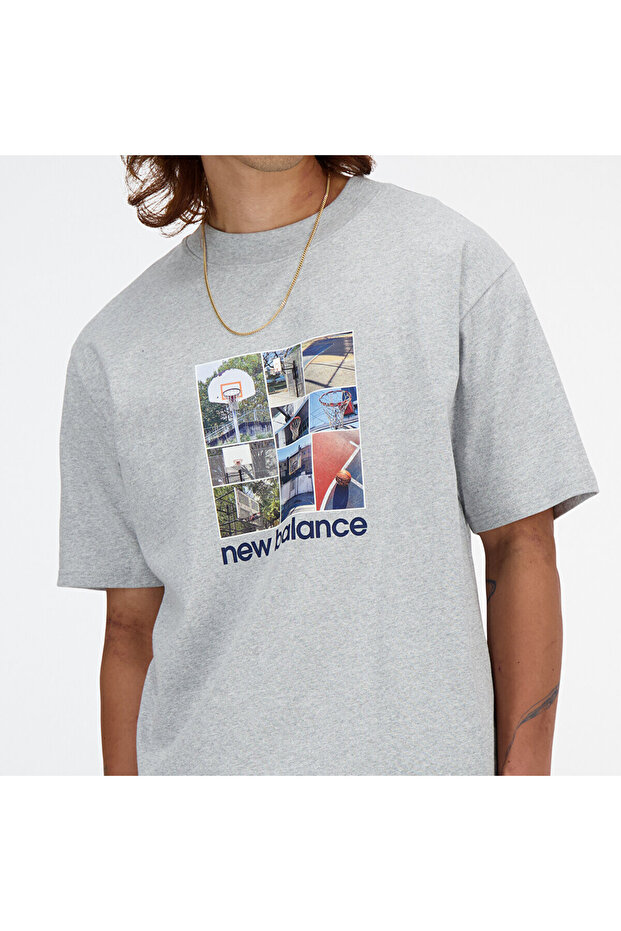 MT41598 Gri Erkek Tişört - 4