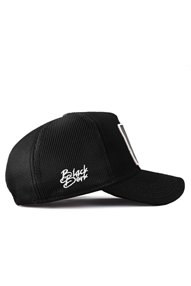Wolf Logo Black Trucker Hat - 4