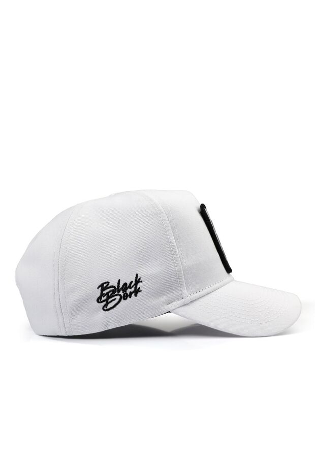 White Baseball Cap with Eagle Logo - 2