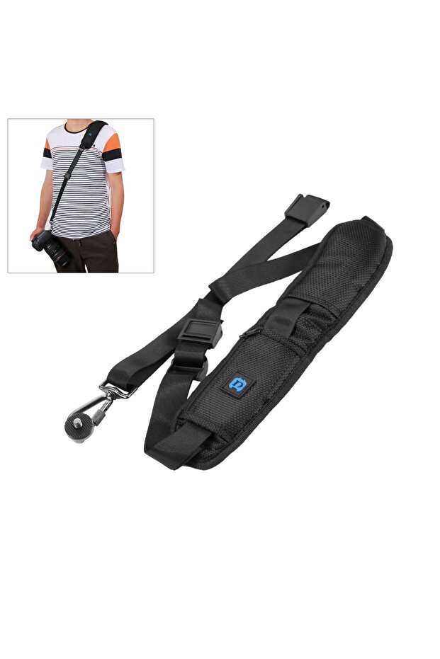 camera shoulder strap with metal hook - 2