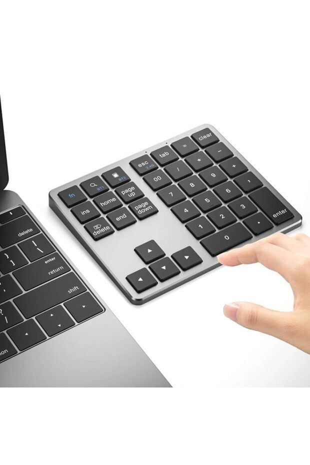 Kablosuz Nümerik Klavye (Bluetooth Bağlantılı, Taşınabilir, Sayısal Tuş Takımı) - 1